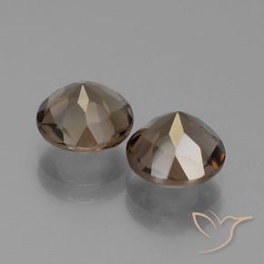 3.60克拉天然烟晶，圆形的，VS