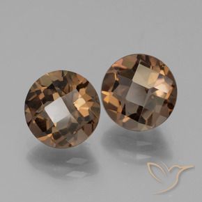 3.95克拉天然烟晶，圆形的，VS