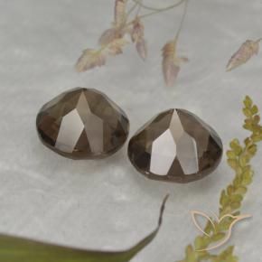 3.81克拉天然烟晶，圆形的，VS