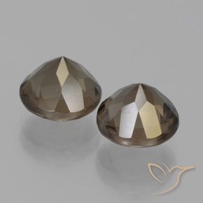 3.90克拉天然烟晶，圆形的，VS