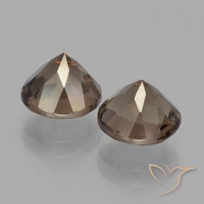 3.70克拉天然烟晶，圆形的，VS