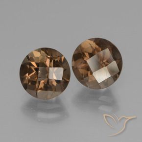 3.54克拉天然烟晶，圆形的，VS-SI