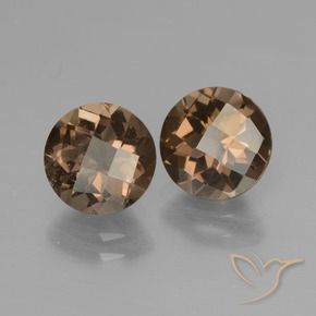 3.48克拉天然烟晶，圆形的，VS-SI