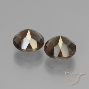 3.48克拉天然烟晶，圆形的，VS-SI