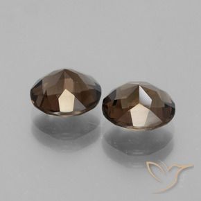 3.15克拉天然烟晶，圆形的，VS