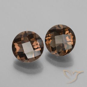 3.57克拉天然烟晶，圆形的，VVS-VS