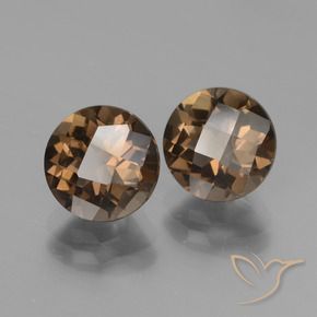 3.75克拉天然烟晶，圆形的，VVS-VS