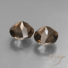 3.75克拉天然烟晶，圆形的，VVS-VS