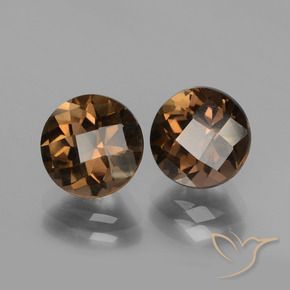 3.79克拉天然烟晶，圆形的，VVS-VS