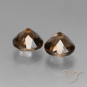 3.79克拉天然烟晶，圆形的，VVS-VS