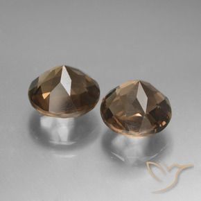3.61克拉天然烟晶，圆形的，VS