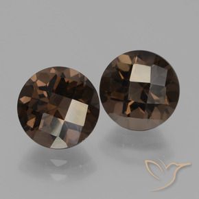 3.91克拉天然烟晶，圆形的，VVS-VS