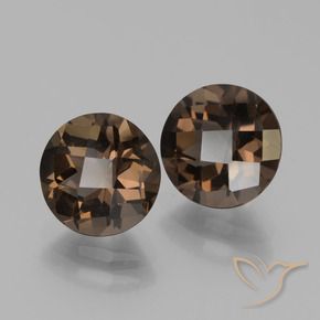 3.56克拉天然烟晶，圆形的，VVS-VS