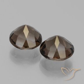 3.56克拉天然烟晶，圆形的，VVS-VS