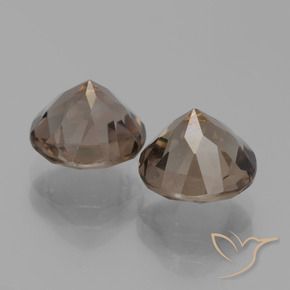 3.83克拉天然烟晶，圆形的，VVS-VS