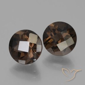 3.76克拉天然烟晶，圆形的，VS