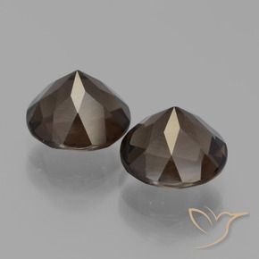 3.76克拉天然烟晶，圆形的，VS