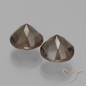 3.68克拉天然烟晶，圆形的，VS