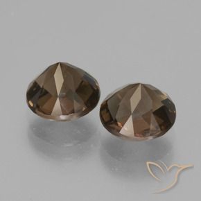 3.46克拉天然烟晶，圆形的，VS