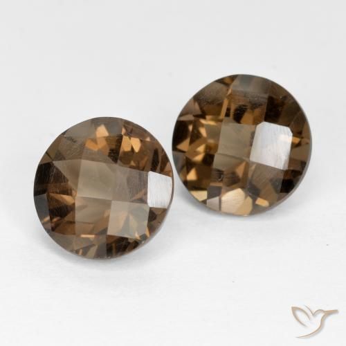 3.91克拉天然烟晶，圆形的，VVS-VS