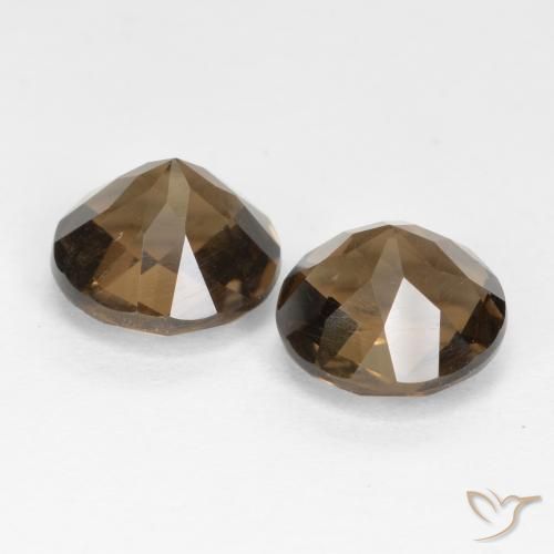 3.91克拉天然烟晶，圆形的，VVS-VS