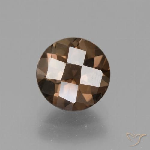 1.62ct 天然 棕色 烟晶, 圆形的, VVS-VS