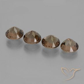 6.97克拉天然烟晶，圆形的，VS