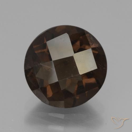 2.84ct 天然 棕褐色 烟晶, 圆形的, VS-SI