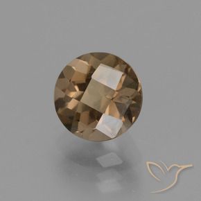 1.87克拉天然烟晶，圆形的，VVS-VS