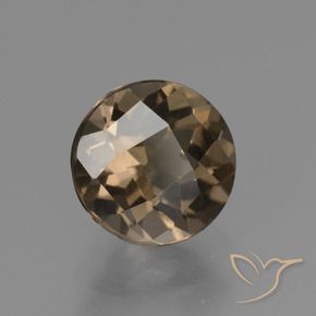 1.63克拉天然烟晶，圆形的，VVS-VS