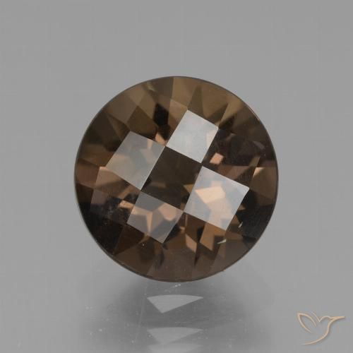 2.29ct 天然 棕褐色 烟晶, 圆形的, VS