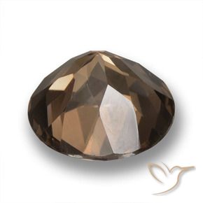 6.34克拉天然烟晶，圆形的，VVS-VS