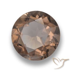 5.18克拉天然烟晶，圆形的，VVS-VS