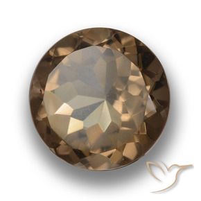 4.13克拉天然烟晶，圆形的，VVS