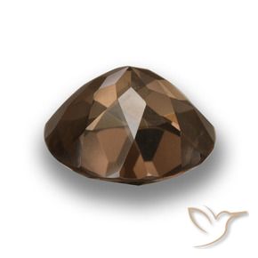 3.96克拉天然烟晶，圆形的，VS