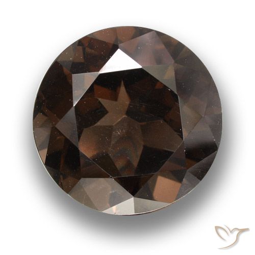 11.07ct 天然 暗棕色 烟晶, 圆形的, VVS