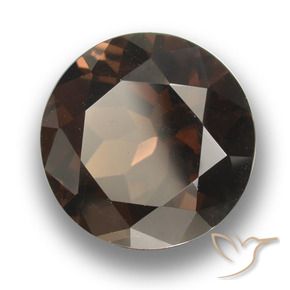 11.07克拉天然烟晶，圆形的，VVS