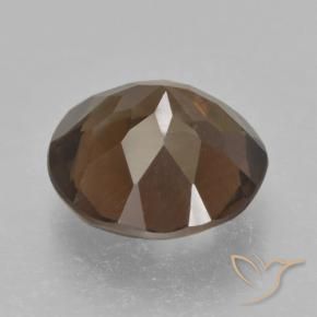 4.15克拉天然烟晶，圆形的，VVS-VS