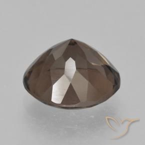 3.84克拉天然烟晶，圆形的，VVS-VS