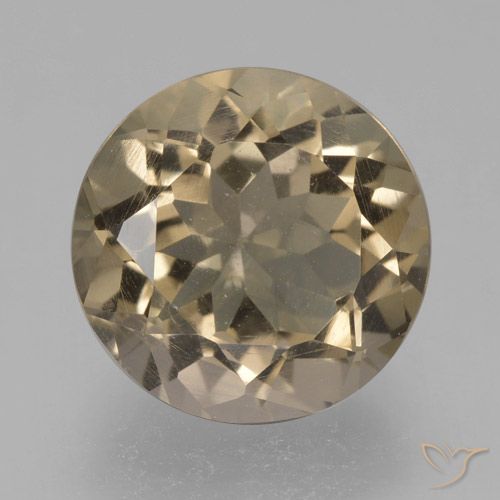 4.17ct 天然 中浅棕色 烟晶, 圆形的, VS