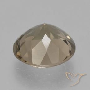4.17克拉天然烟晶，圆形的，VS