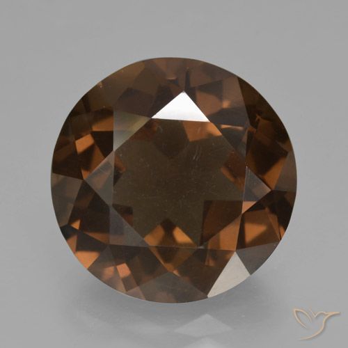 8.98ct 天然 红棕色 烟晶, 圆形的, VS