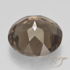 12.64克拉天然烟晶，圆形的，VVS-VS