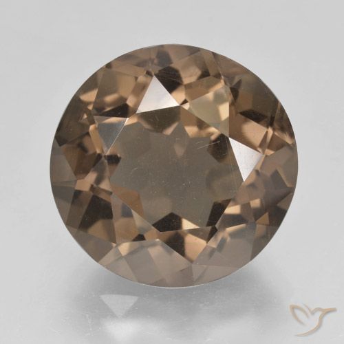 9.80ct 天然 中褐色 烟晶, 圆形的, VS