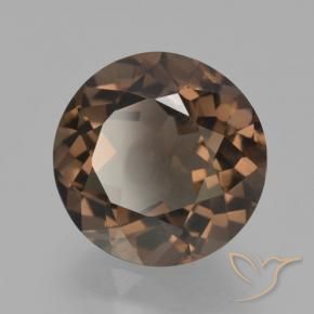 3.98克拉天然烟晶，圆形的，VVS-VS