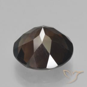 5.09克拉天然烟晶，圆形的，VVS-VS