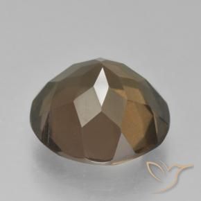 5.24克拉天然烟晶，圆形的，VS