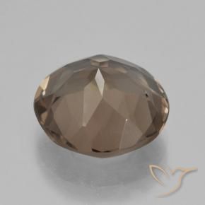 5.13克拉天然烟晶，圆形的，VVS-VS
