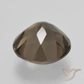 5.25克拉天然烟晶，圆形的，VVS-VS