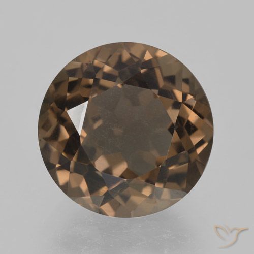 4.20ct 天然 姜饼布朗 烟晶, 圆形的, VVS-VS